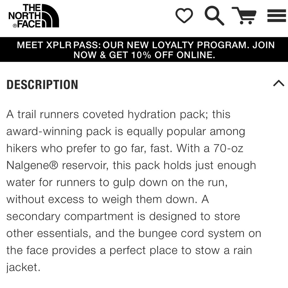THE NORTH FACE • “Thresher” Hydration Pack - Picture 16 of 16